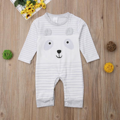 

Winter Newborn Infant Baby Boy Girl Cotton Bear Hooded Romper Jumpsuit Clothes Outfit