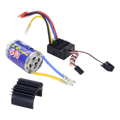 

Siaonvr ZD Racing 540 Brushed Motor 45A ESC wRadiator for 110 RC Crawler Car