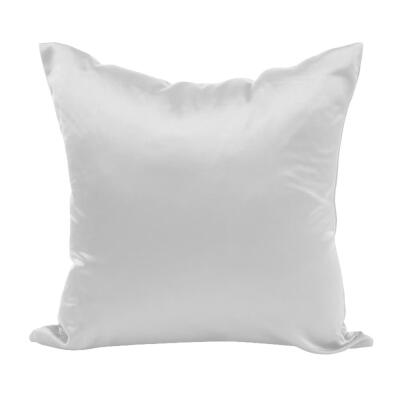 

Simple Satin Silk Solid Color Throw Pillow Case Sofa Waist Cushion Cover