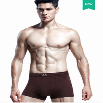 

1pairs mens underwear boxer briefs with high quality fabric for moisture absorption&sweat release Xiejiaer