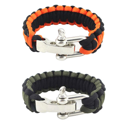 

Outdoor Multi Tool Adjustable 7 Strands Braided Paracord Bracelet Wrist Strap Wristband