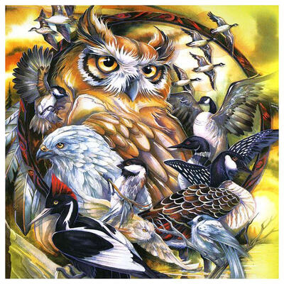 

5D DIY Full Drill Diamond Painting Birds Group Cross Stitch Embroidery Kits