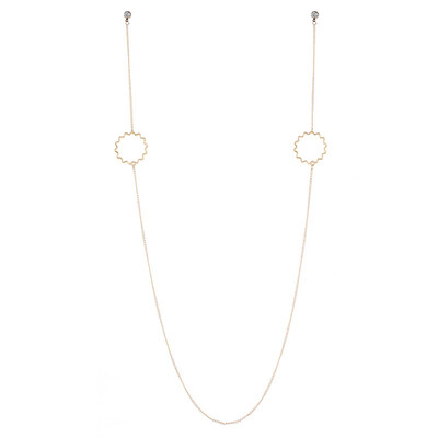 

New Multifunction Long Chain Necklace For Women Minimalist Gold Color Geometrice Circle Dangle Necklace Jewelry