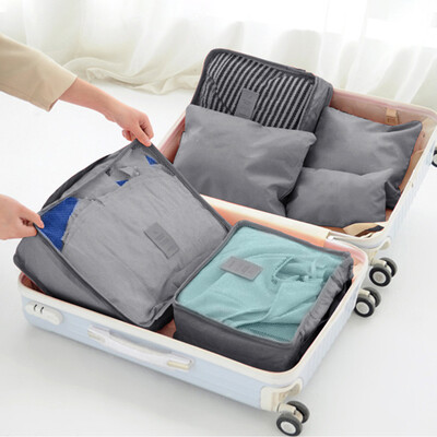 

Jiapinhui storage bag waterproof travel storage bag trunk finishing bag clothing storage 6 piece set WGS-1357