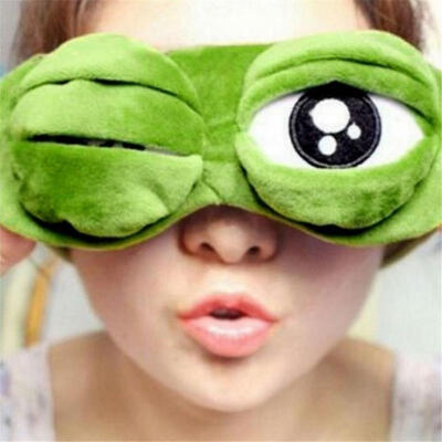 

Travel 3D Frog Eye Mask Sleep Soft Padded Shade Cover Rest Relax Blindfold Fun