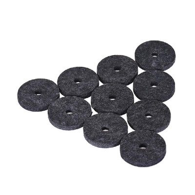 

10pcs Cymbal Stand Felts Hi-Hat Sleeves Felt Drum Set Felt Washer Big Size Gray