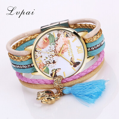 

Alloy bracelet watch Korean womens fashion watch elegant&fresh white mirror winding watch