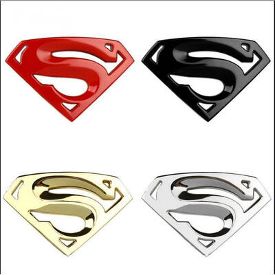 

3D Superman Chrome Metal Auto Car Motorcycle Logo Sticker Badge Emblem Decals