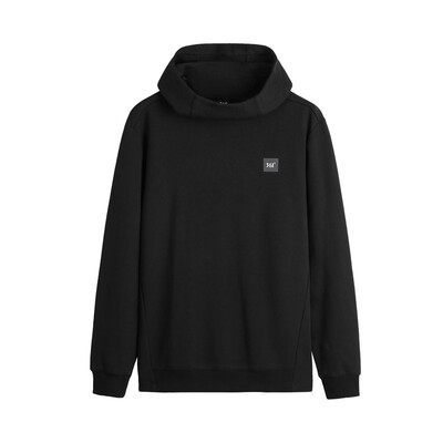

361 degrees mens 2018 winter new long-sleeved hooded cardigan sweater warm sportswear 651844803-3 basic black S