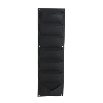 

147161825 Pockets Felt Hanging Grow Bags Vertical Wall Mount Planter for Yard Garden Home Decoration