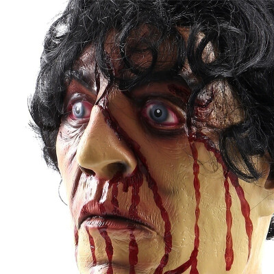 

2019 New Halloween Props Terrorist Mask Scary Bloody Prank Toy Nail Head Halloween Decor