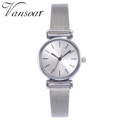 

Minimalism Women Watches Silver Scale Dial Ladies Casual Quartz Wristwatch Business Mesh Strap Clock Gift Dress Montre Femme