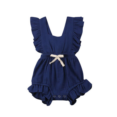 

Newborn Baby Girls Ruffle One-Pieces Romper Bodysuit Jumpsuit Outfits Sunsuit
