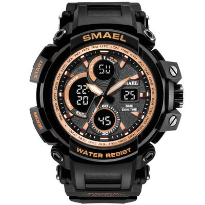 

Gobestart SMAEL Men Sport Watch Casual LED Digital Rubber Strap Electronic Wristwatch Gift