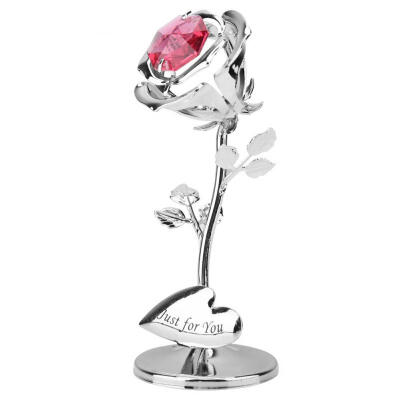 

Greensen Girlfriend Wife Mother Gifts Alloy Immortal Metal Rose Flowers Ornament Craft Wedding Gift