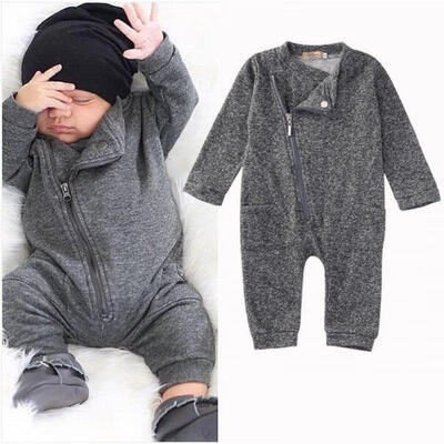 

Zip Up Infant Newborn Baby Kids Boy Girl Romper Bodysuit Jumpsuit Outfit Clothes