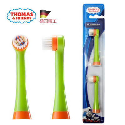 

Thomas&friends THOMAS & FRIENDS childrens electric toothbrush replacement brush head for TC206 soft hair depth cleaning 2 sticks green