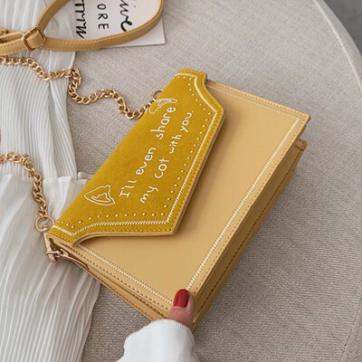 

Womens bag summer small fresh 2019 popular western style chain slung small square bag fashion girl shoulder bag
