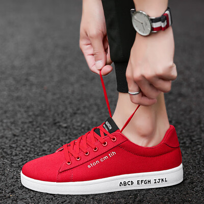 

2019 new summer mens shoes trend Korean version of mens tide shoes summer canvas casual shoes small white shoes shoes