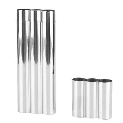 

Greensen Portable Stainless Steel Three Tube Tobacco Cigar Cigarette Carrying Case Holder