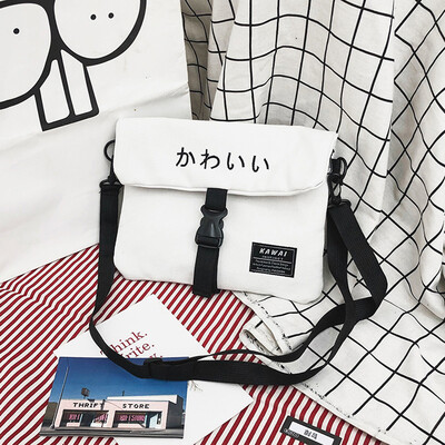 

Tailored Women Fashion Letter Canvas Solid Coin Purse Shoulder Tote Handbag Casual Bag