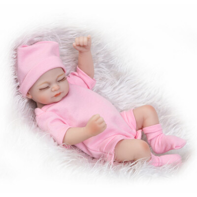 

Hot Selling 10inches Soft Silicone Cute Reborn Baby Girl Newborn Lovely Girl Lifelike Toy