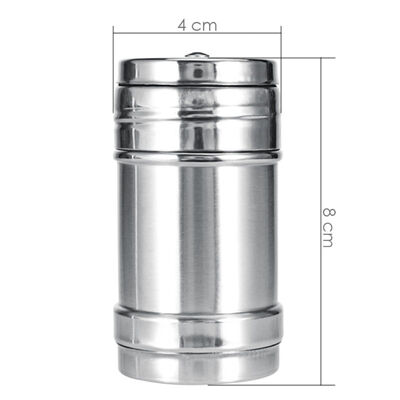 

BBQ Salad Stainless Steel Cruet Salt Pepper Seasoning Condiment Spice Shaker