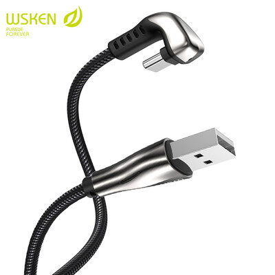 

WSKEN Data Cable 2M 6V 3A Wire USB Type-C Port Quick Charge Fast Charging Data Transmission U-Shaped Mobile Phone Line