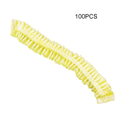 

〖Follure〗100Pcs One-off Disposable Hotel Home Shower Bathing Flower Hair Elastic Cap Hat