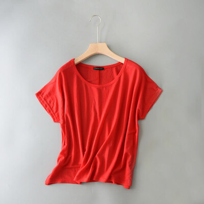 

Women O Neck Short Sleeve Tops Vintage T Shirts Female Top Summer Soild T Shirt