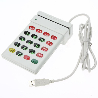 

Bi-directional USB 10-120cms 5V Numeric Keypad Card Reader Magnetic Card Reader with Number Keyboard for Supermarket Hotel Shop