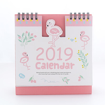 

Mohamm Cute Unicorn Flamingo 2019 Planner Desk Calendar Supplies Office Decoration Organizer