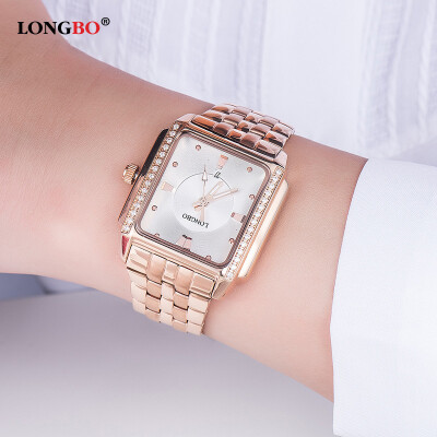 

Genuine watch square trend steel belt tank mens quartz waterproof watch