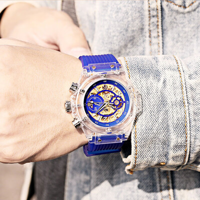 

Jiayi singer watch male mechanical watch automatic hollowed out waterproof 2019 new men trend Korean version of student fashion
