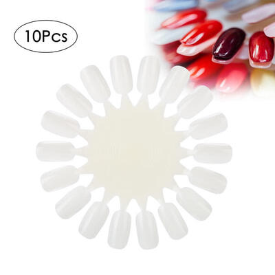 

Greensen 10Pcsset Nail Display Stand False Tips Nail Polish Gel Palette Nail Art Practice Card