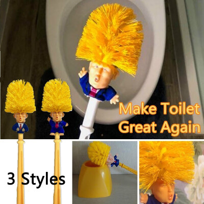 

Donald Trump Toilet Bowl Brush Gag Gift hand made Bathroom Clean Tool