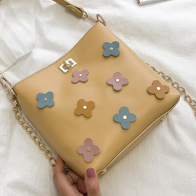 

Hong Kong-style women2019 new style womens bag fashion handbag chain single-shoulder bag tide bucket bag