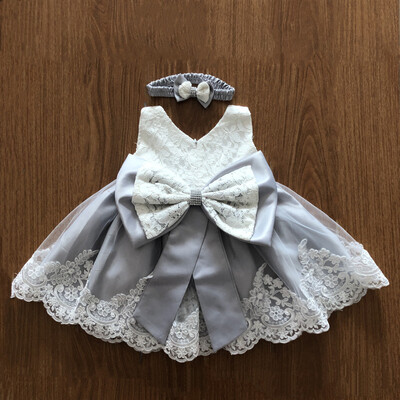 

Newborn Baby Girls Dress Sequins Lace Flower Birthday princess Dress Infant party costume