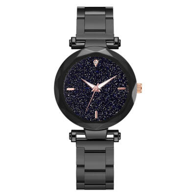 

Luxury Women Watches Starry Sky Dial Ladies Quartz Wristwatch Alloy Strap Clock Cool Multi-Faceted Mirror Montre Femme