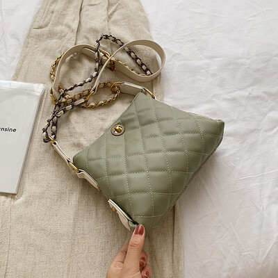 

Girls small bag new Korean fashion wild rhombic chain single shoulder Messenger bag bucket bag tide