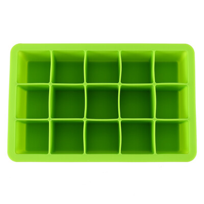 

15 - Hole Rectangular Box Silica Gel Cake Mold Chocolate Block Die Ice Lattice Mold