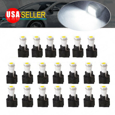 

20x White 17 18 T5 Instrument Panel Dash Light LED Bulb Kit PC74 Twist Sockets