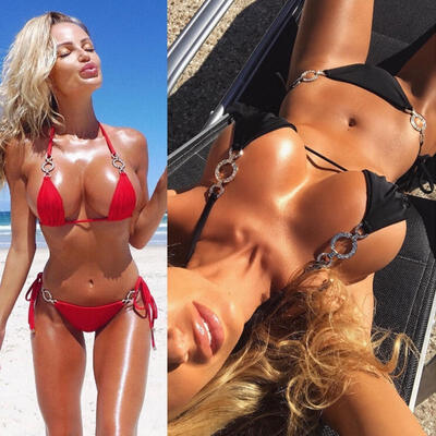 

Women&39s Bikini Set Push-up Bra Crystal Beach Swimsuit Bathing Suit Swimwear