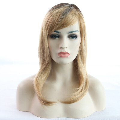 

〖Follure〗65cm Womens Heat Resistant Hair Blonde Long Curly Full Wig