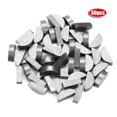

Greensen 50Pcs 45 Steel Semicircle Bond Woodruff Key Kit Accessories 57519mm