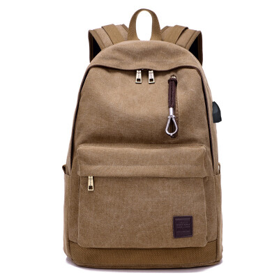 

Backpack mens casual canvas travel trend fashion backpack tall bag