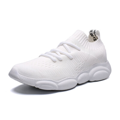 

Breathable flying woven mesh shoes sports casual shoes fitness running shoes bear socks shoes