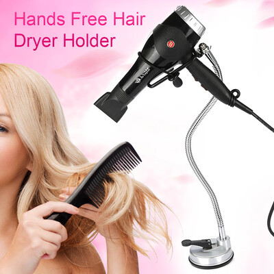

Greensen 360°Freely Rotation Hair Dryer Holder Hands Free Removable Suction Cup Stand Hand Free Hair Dryer Stand Blow Dryer Holder