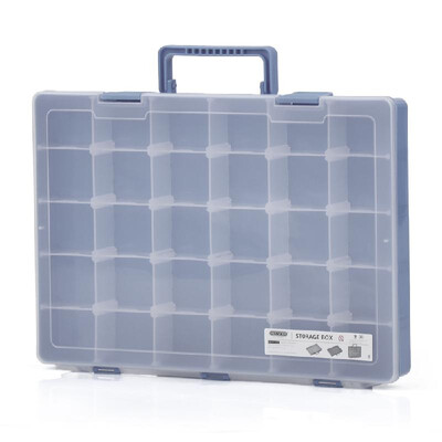 

Plastic Toy Organizer Parts Storage Box Multiple Compartments Slot Hardware Box Organizer Craft Cabinet Tools Components Container