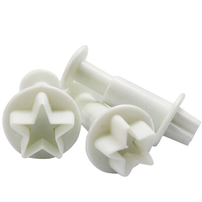 

3pcs Mini Star Fondant Cake Decoration Biscuit Cookies Diy Mold